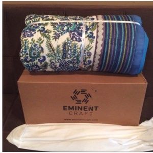 Handmade reversible organic blanket(throw) King